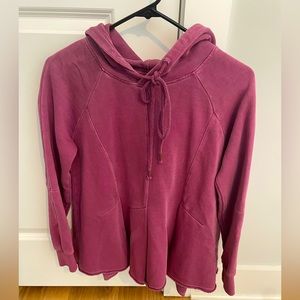 Anthropologie Women’s Pilcro Flynn Pleated Hoodie size XXSP